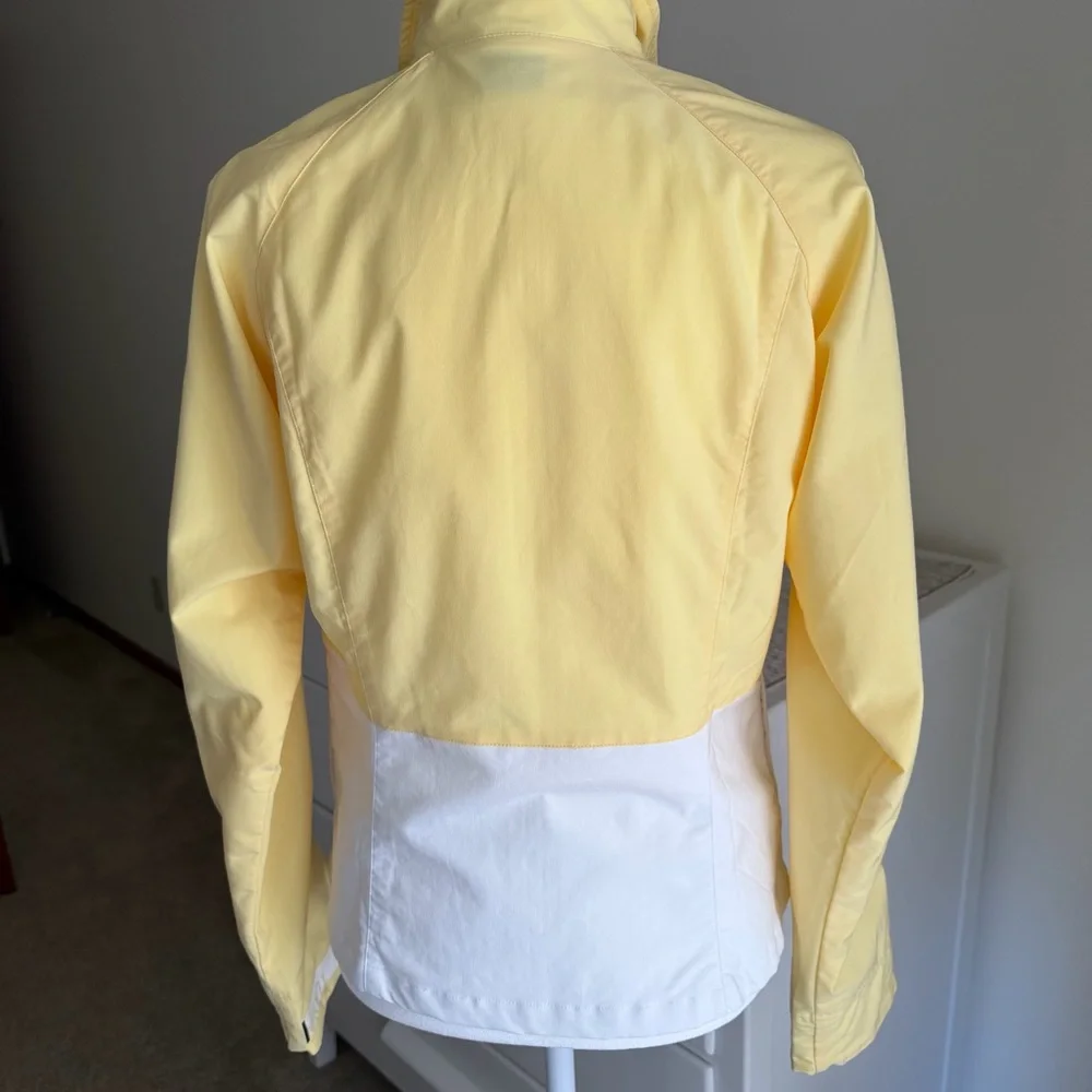 Nike Jacket Pale Yellow/White Women's Size M Like New